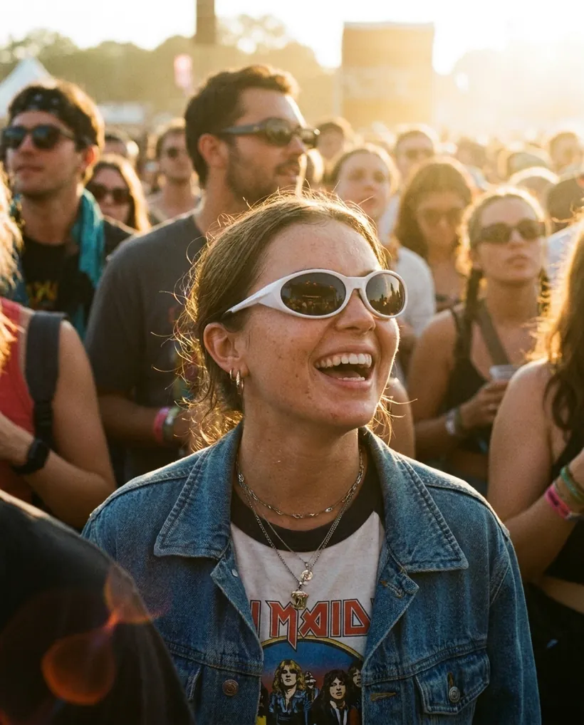 MERIDIAN POLARIS sunglasses worn, street style